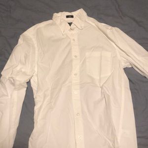 JCrew Mercantile White Linen Button down